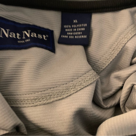 Nat Nast Gray Polo Shirt Sz XL - Picture 7 of 9